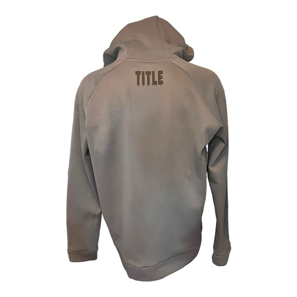 Title Boxing Hoodie with Polar Fleece Lining in Grey - Picture 11 of 14